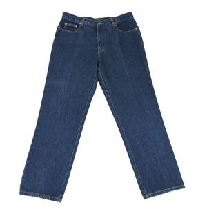 Vintage Made USA GUESS Classic Jeans Mens 36x30 Straight Leg Dark Wash Denim
